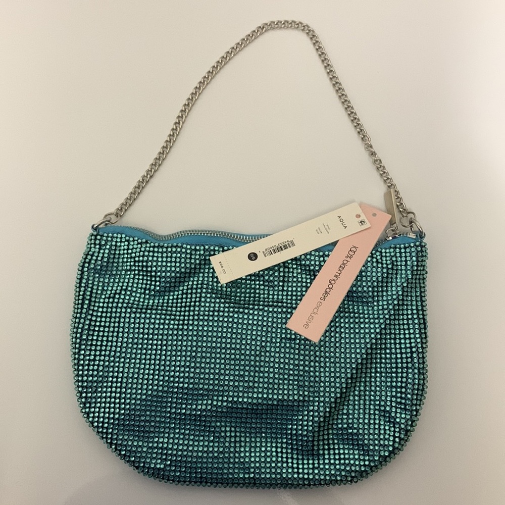 Aqua Multicolor and Teal Shoulder Bags
